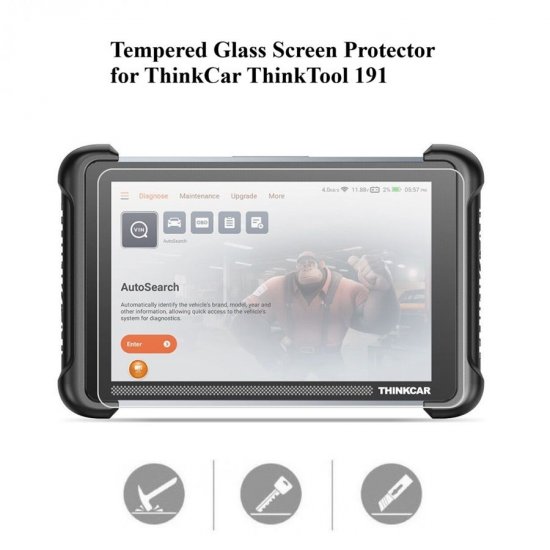 Tempered Glass Screen Protector for ThinkCar ThinkTool 191